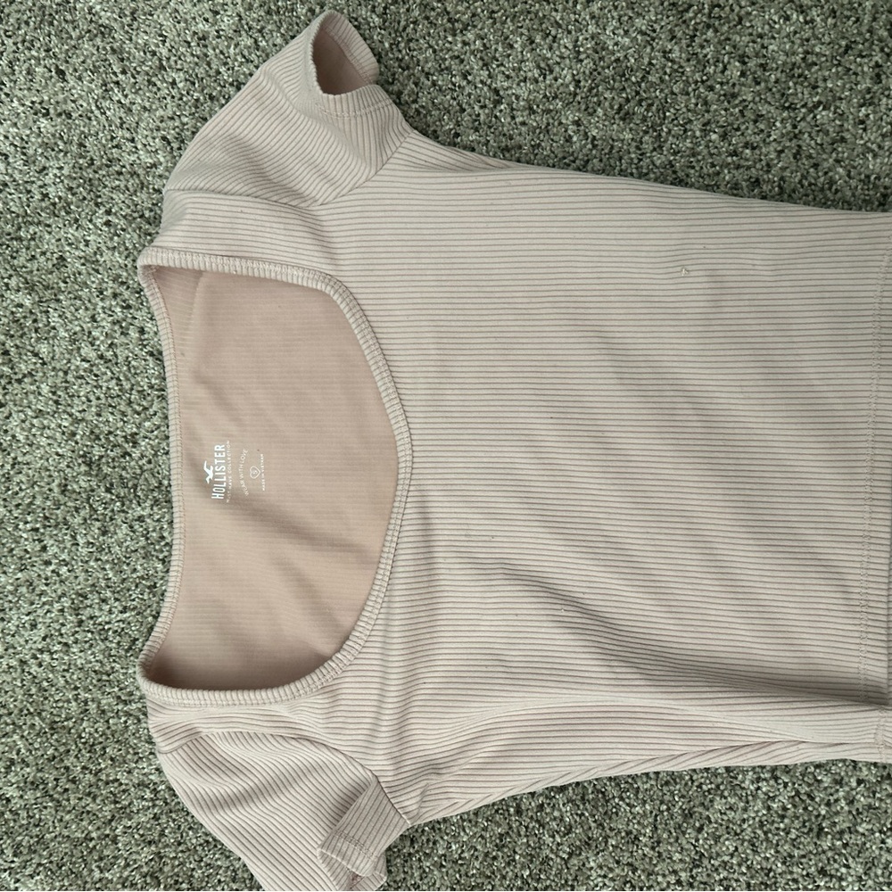 Wilfred Cream Cap Sleeve Ribbed Bodysuit